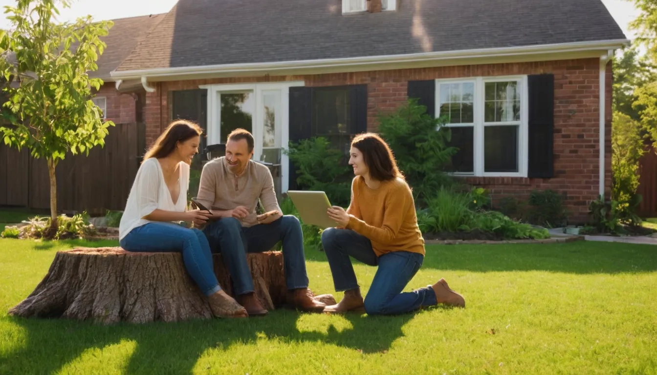 Homeowner reviewing tree options with a local provider in the Stockbridge area